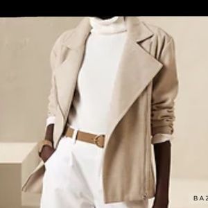 Women’s Herringbone Moto jacket, Size S